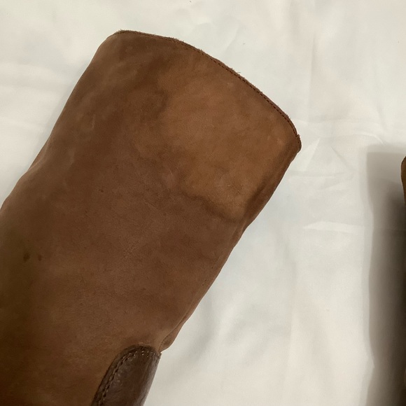 Vintage Romanian heels leather boots 7.5 - Picture 8 of 12